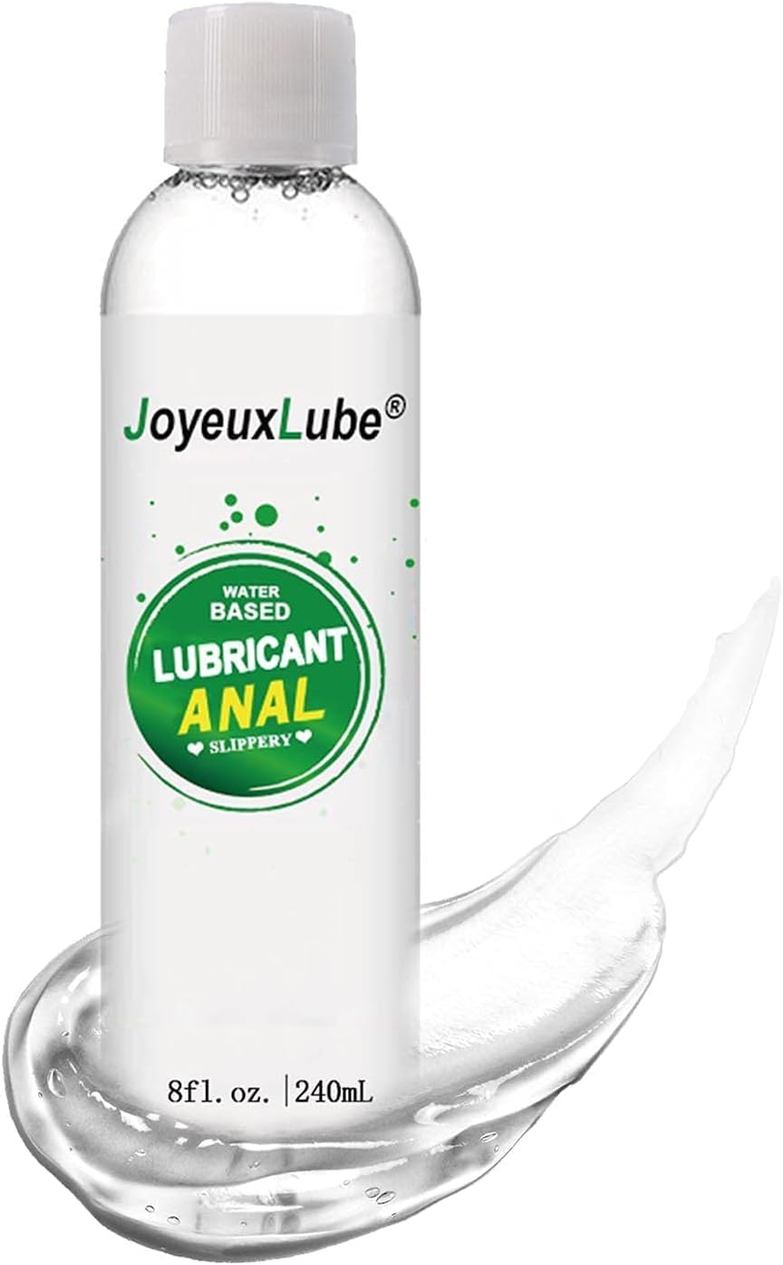 Water-Based Anal Lube 8fl.oz Desensitizing Anal Lubricant Long Lasting Smooth Slippery for Men Women and Couples