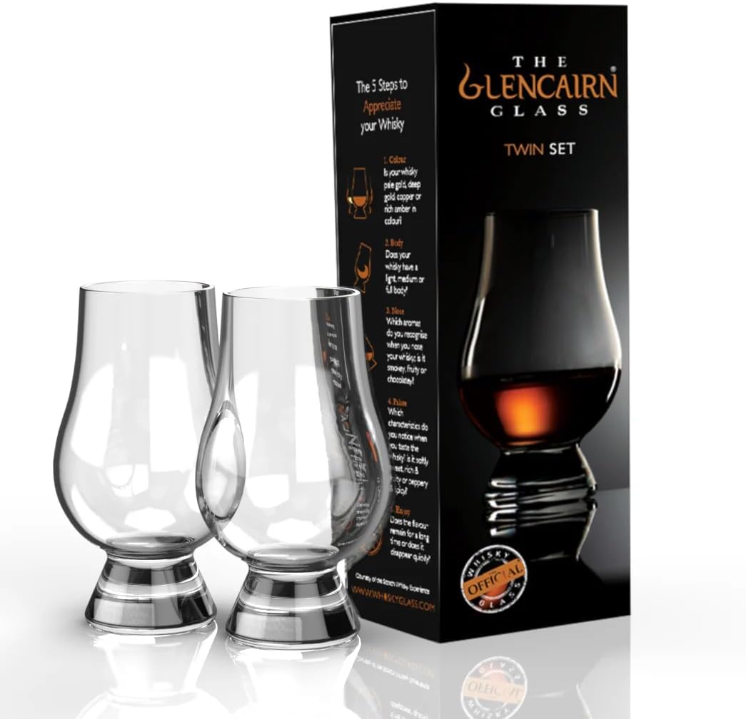 GLENCAIRN Whiskey Glass, Gift Set of 2 in Twin Carton