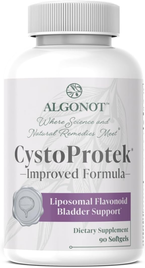 Algonot CystoProtek – Bladder Health – Exclusive Combination of Hyaluronate, Chondroitin and Natural Flavonoids – 90 Capsules