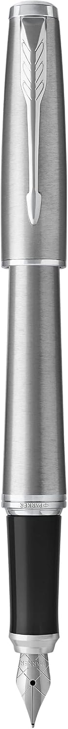 Parker Urban Fountain Pen | Metro Metallic | Medium Nib with Blue Ink | Gift Box | Gift Box