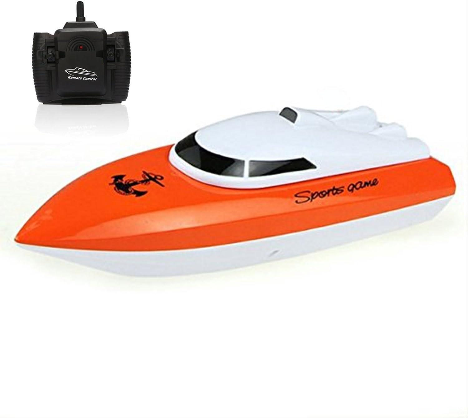 SZJJX RC Boat, Remote Control Boats for Lake/Pool/Pond, 2.4 GHz High Speed Outdoor Adventure Electric RC Racing Mini Boats for Adults & Kids-Orange