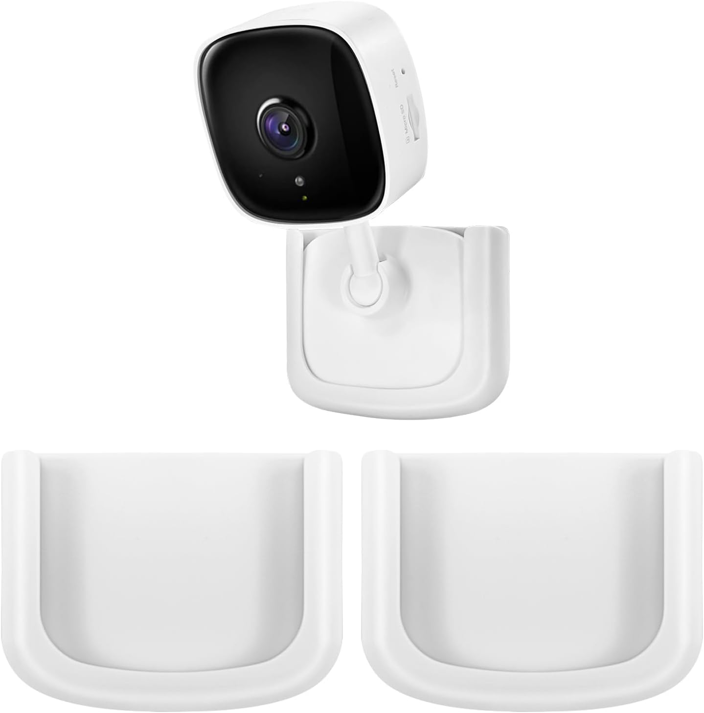 2 Pack Adhesive Wall Mount Fits for Tapo C100,C110 Indoor Security Camera,No Drilling Easy Installation Window Mount Camera Brackets fits for TP Link Camera