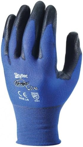 10 Pairs of Skytec Ninja Lite Work Gloves Ultra Light Safety Wear PU Coated - Size 10 XL