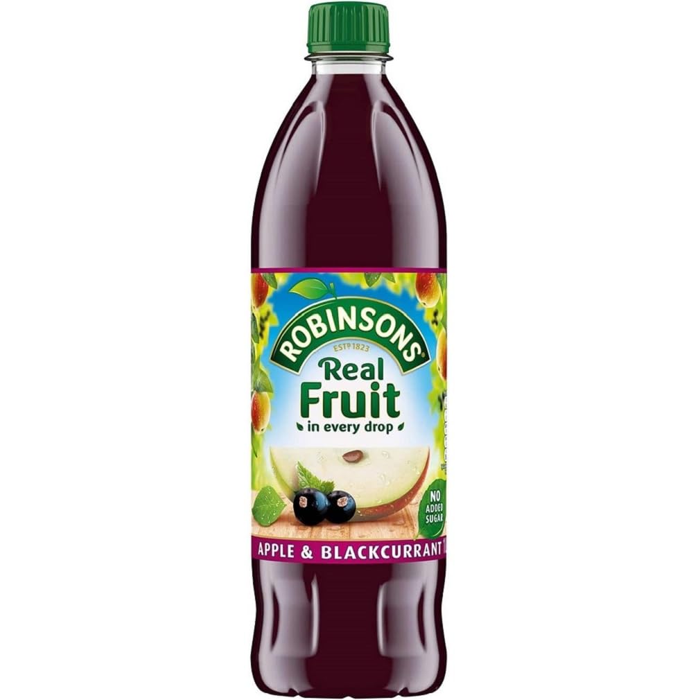 Robinsons Apple and Blackcurrant 1 liter ( Pack of 3)