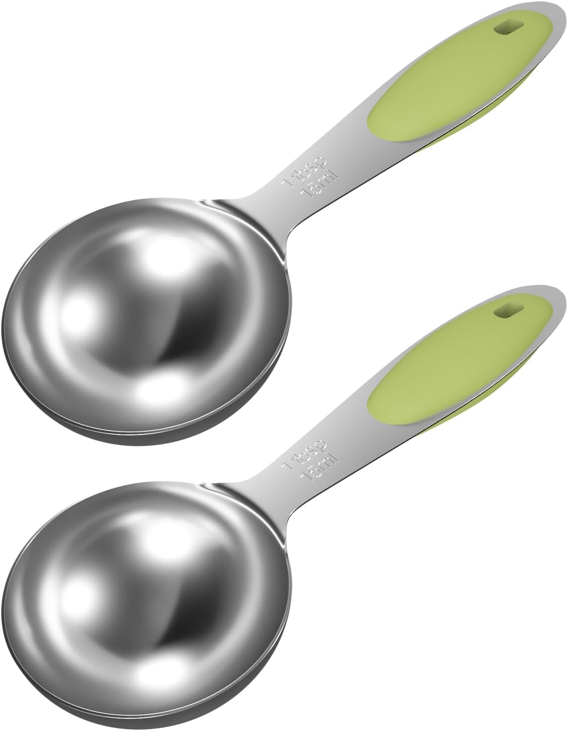 LEIFENY Stainless Steel 2Pcs 1 Tbsp (15 ml) Single Measuring Spoon