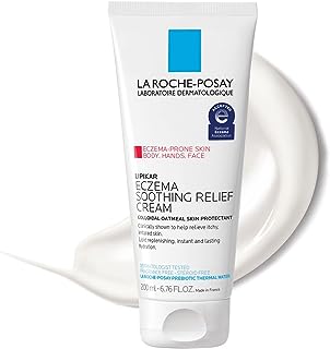 La Roche-Posay Lipikar Soothing Relief Eczema Cream, Face and Body Lotion For Eczema and Sensitive, Dry Skin, Moisturizer with Colloidal Oatmeal to Relieve Irritation