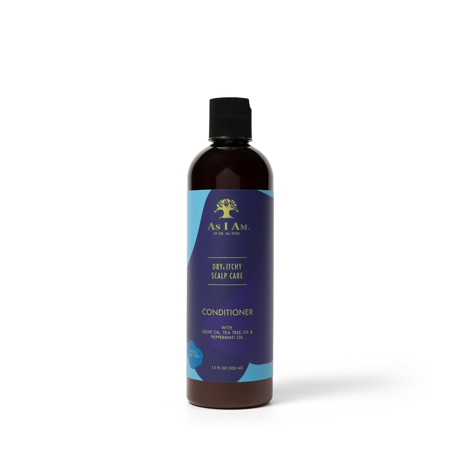 As I Am Dry & Itchy Scalp Care Conditioner - 12 ounce - with Olive, Tea Tree, & Peppermint Oil - Nourish es and Moisturizes Scalp