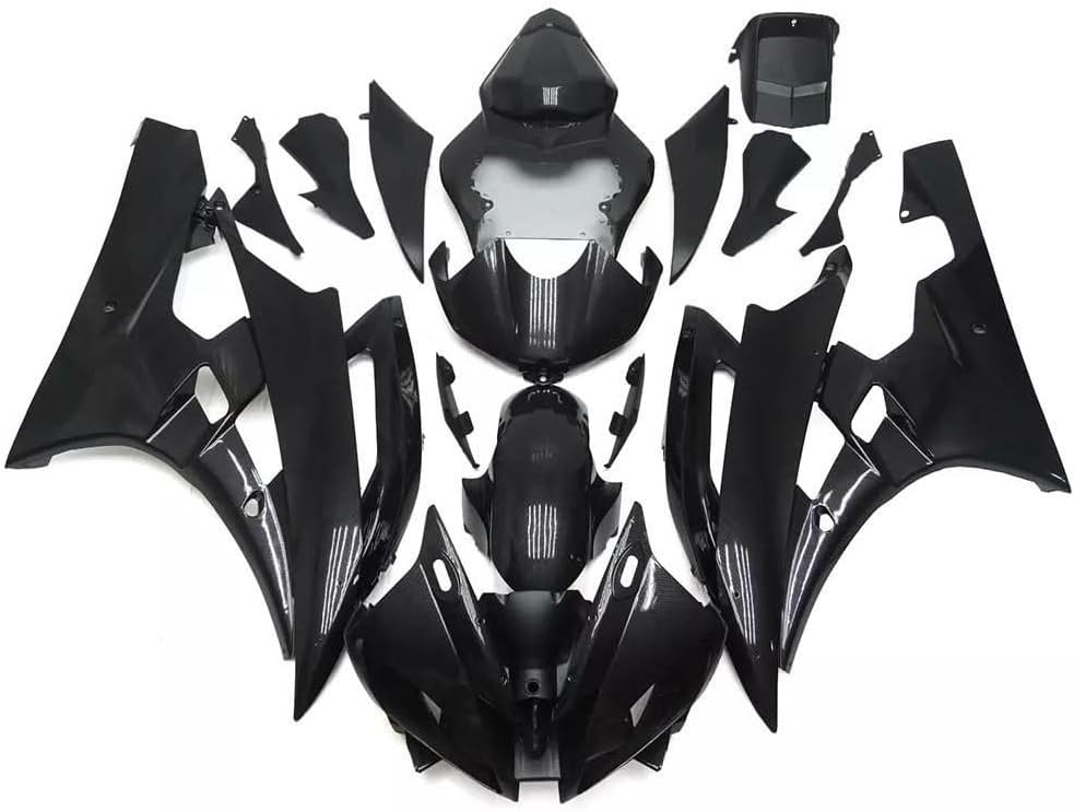Fairing kit Fairings Bodywork Body Kit Plastic Bodyframe Injection Mold fit for Yamaha 2006 2007 06 07 yzf R6 Motorcycle ABS Aftermarket Vivid Glossy Black