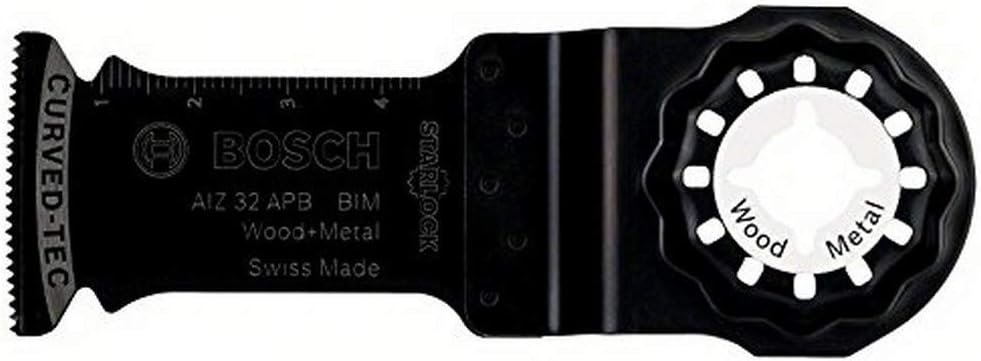 Bosch Professional 5x Plunge Cutting Saw Blade AIZ 32 APB (for Wood and Metal, 50 x 32 mm, Accessory Multitool)
