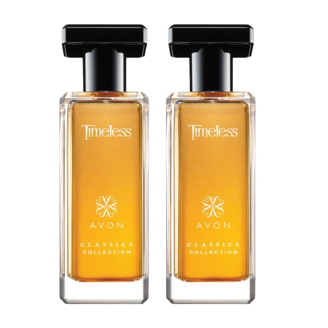 AVON Classics Timeless Cologne Spray 1.7 fl. oz, Pack of 2 Perfume for Women – Soft Floral Clean Scent Perfume with Jasmine, Cardamom & Patchouli
