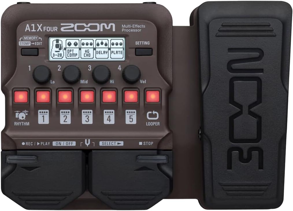 Zoom A1X FOUR Acoustic Guitar Multi-Effects Pedal