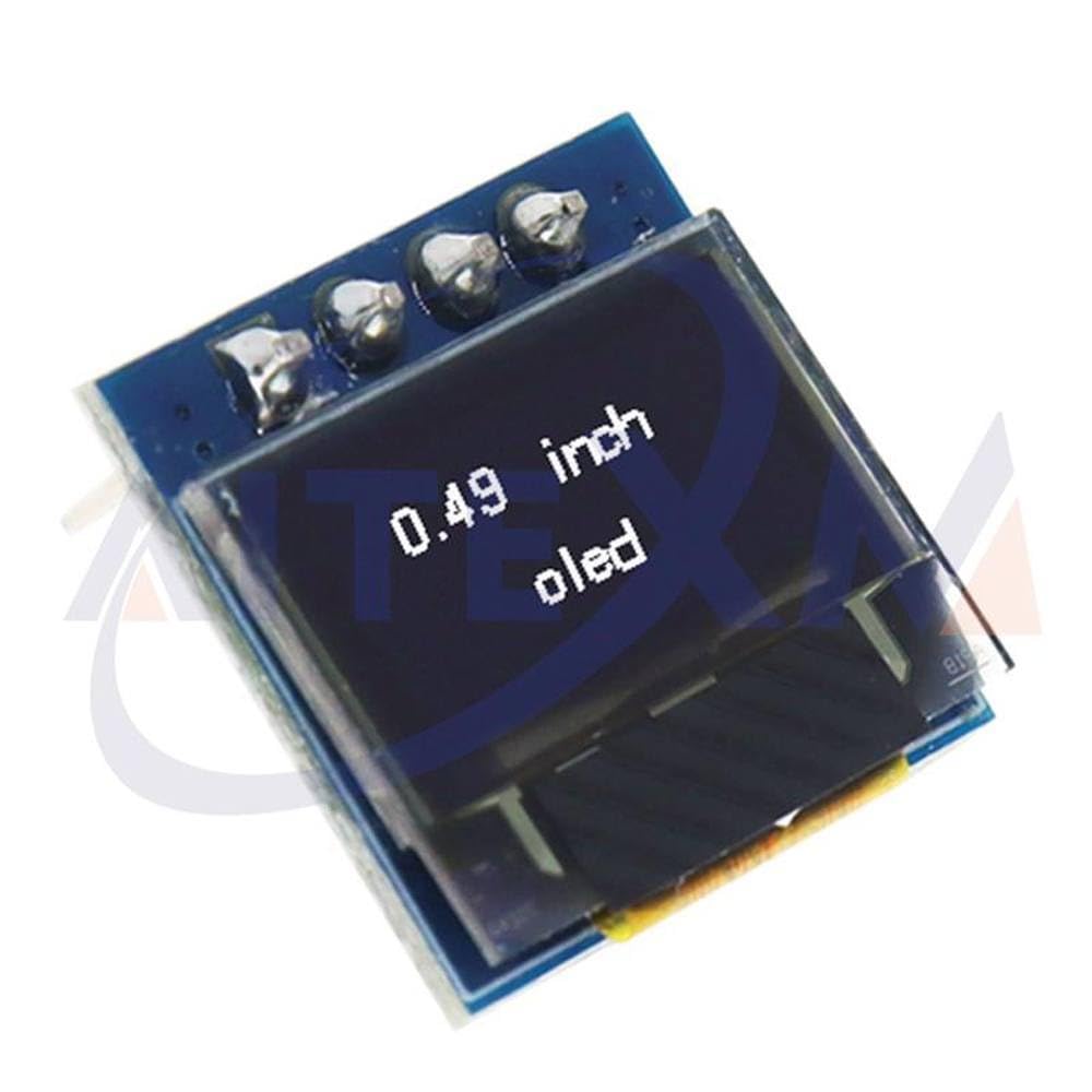 Generic 0.49 Inch OLED Display LCD Module White 0.49"" Screen 64x32 I2C IIC Interface SSD1306 Driver for Arduino AVR STM32
