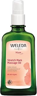 Weleda Stretch Mark Pregnancy Massage Oil, 3.4 Fluid Ounce, Plant Rich Oil with Vitamin E, Sweet Almond, Jojoba and Arnica Oils