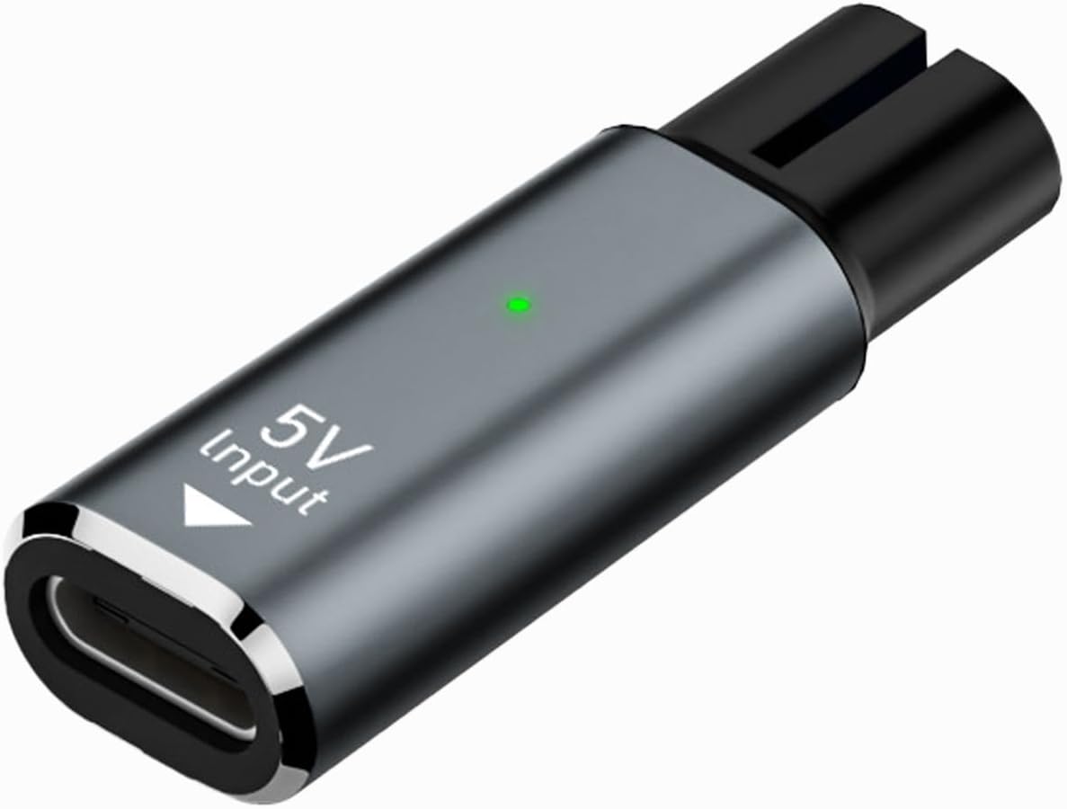 USB-C 5V Shaver Charging Adapter 1-Pack for Philips QP2724 QP2834