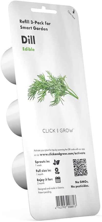 Click and Grow Smart Garden Dill Plant Pods, 3-Pack