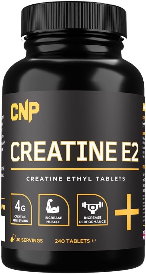 CNP Professional Creatine Range, 500g / 250g Creatine Monohydrate Powder, E2 Ethyl Ester 240 Capsules (E2 Capsules)