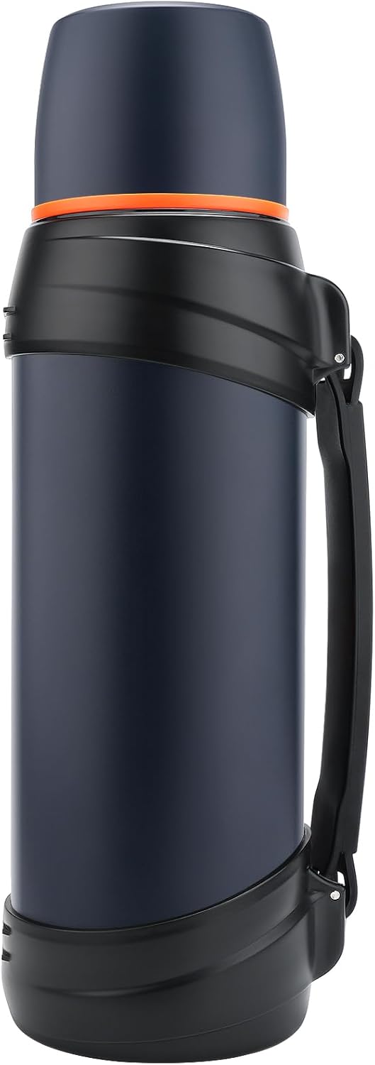 Large Flask - 2.5l Stainless Steel Insulated Bottle for Travel with BPA Free Cup - Oversized Vacuum Bottle