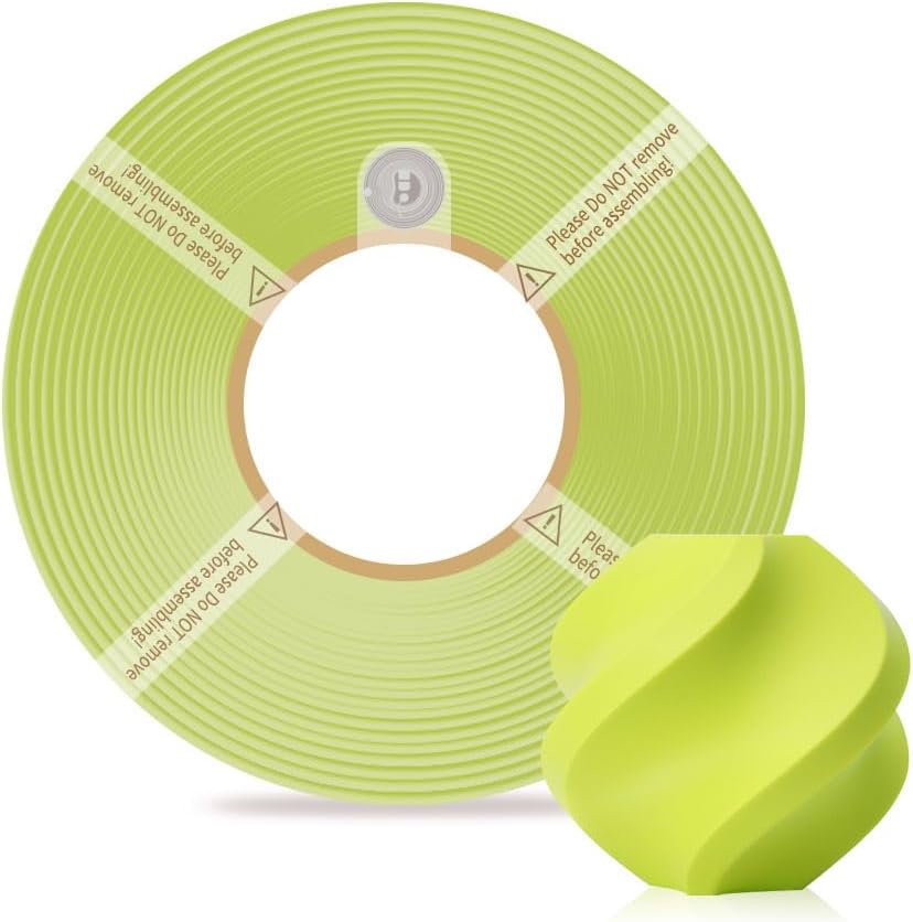 PLA Basic Refill Filament 1.75mm High-Speed, Easy to Print, Eco Friendly with RFID for Bambu Lab X1, X1C, P1S, P1P,A1, A1 MINI AMS 1KG (2.2lbs) Exclude Spool +/- 0.03mm (Apple Green 10503)