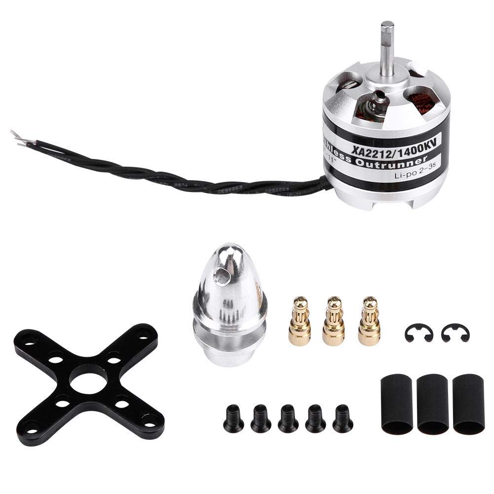 RC Drone Brushless Motor, EMAX XA2212 820KV/980KV/1400KV 2-3S Brushless Motor for RC Drone Quadcopter Multi-rotor Aircraft Accessroy Parts(1400KV)