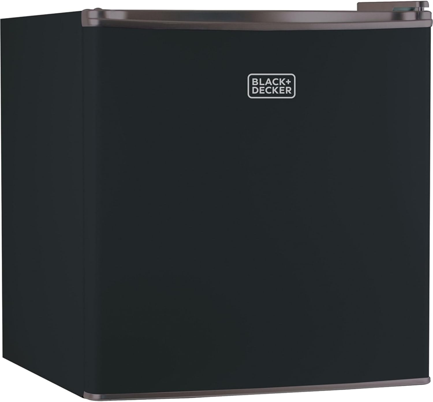 BLACK+DECKER 1.7 Cu. Ft. Compact Refrigerator, ENERGY STAR Certified, Single Door Mini Fridge with Chiller Compartment, Personal Fridge for Home or Dorm Room, R600a Refrigerant, BCRK17B, Black