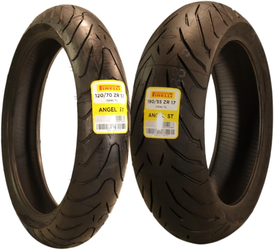 Pirelli Angel ST Motorcycle Tire Set 120/70ZR17 58W & 190/55ZR17 75W