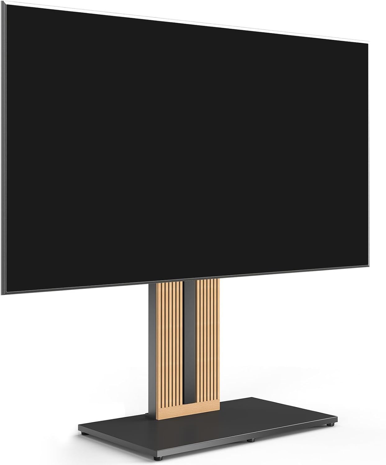 FITUEYES Floor TV Stand for 55-88 Inch TVs with Hidden Back Storage,Black