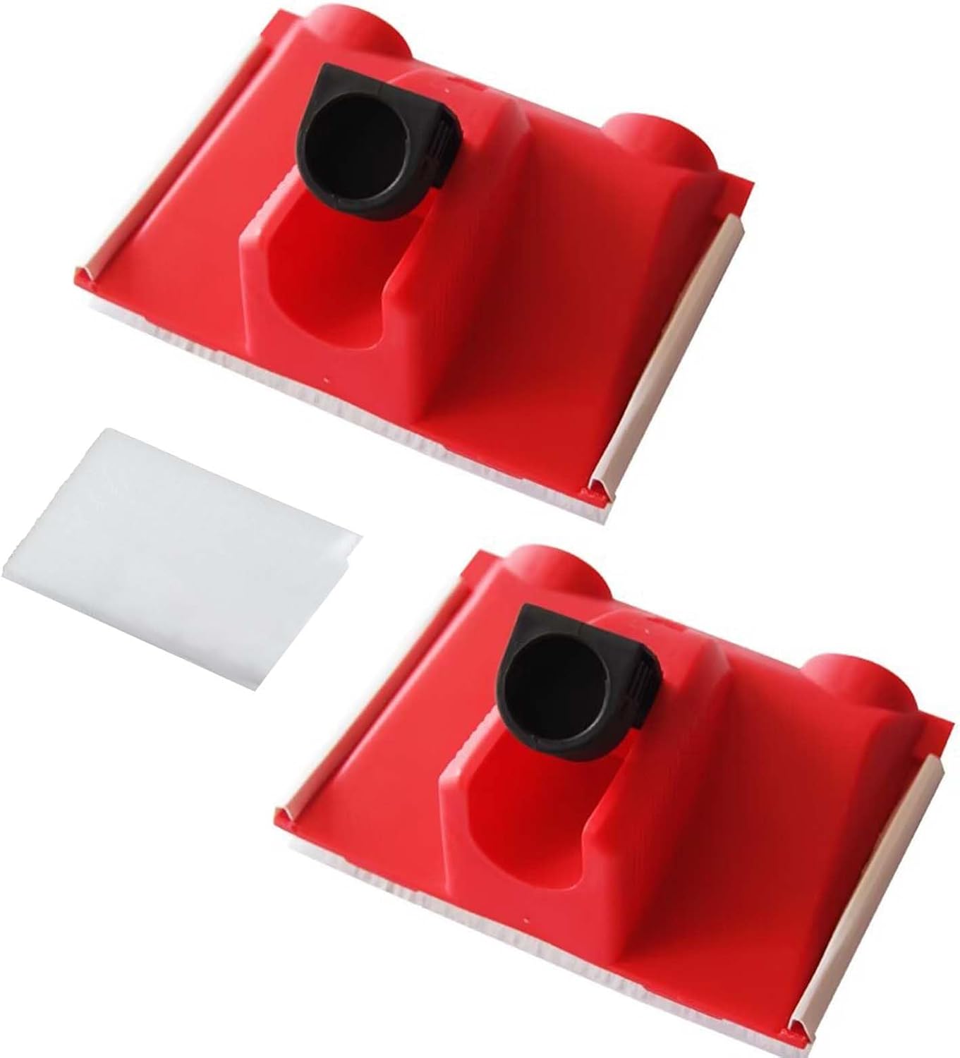 Paint Edger Tool - ShiningUU 2 Pcs T-Shaped Grip Paint Trimmer for Ceiling & Wall Corners | Multifunctional Edges Painter Kit with Pad Nylon(Red Handle)​
