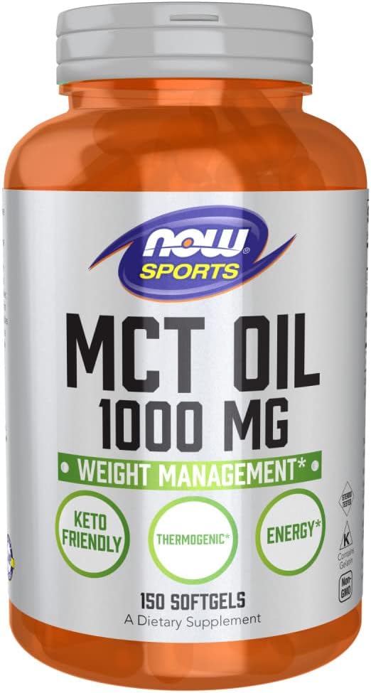 Now Foods MCT Oil Softgels, 1,000 mg, 150 Count (Pack of 2)