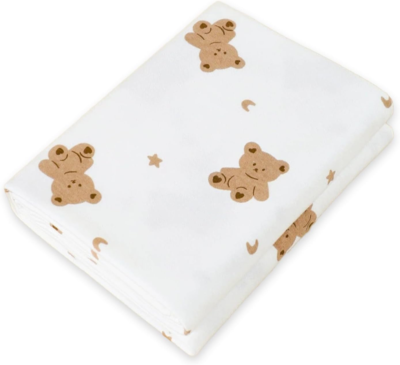 BOYSSPAA Thin Baby Blanket for Newborn Cute Bear 100% Cotton Newborn Blanket apply to Spring or Summer Breathable Cot Blankets for Wrap,Pram/Towel Baby Essentials(85 * 85cm)(Bear)