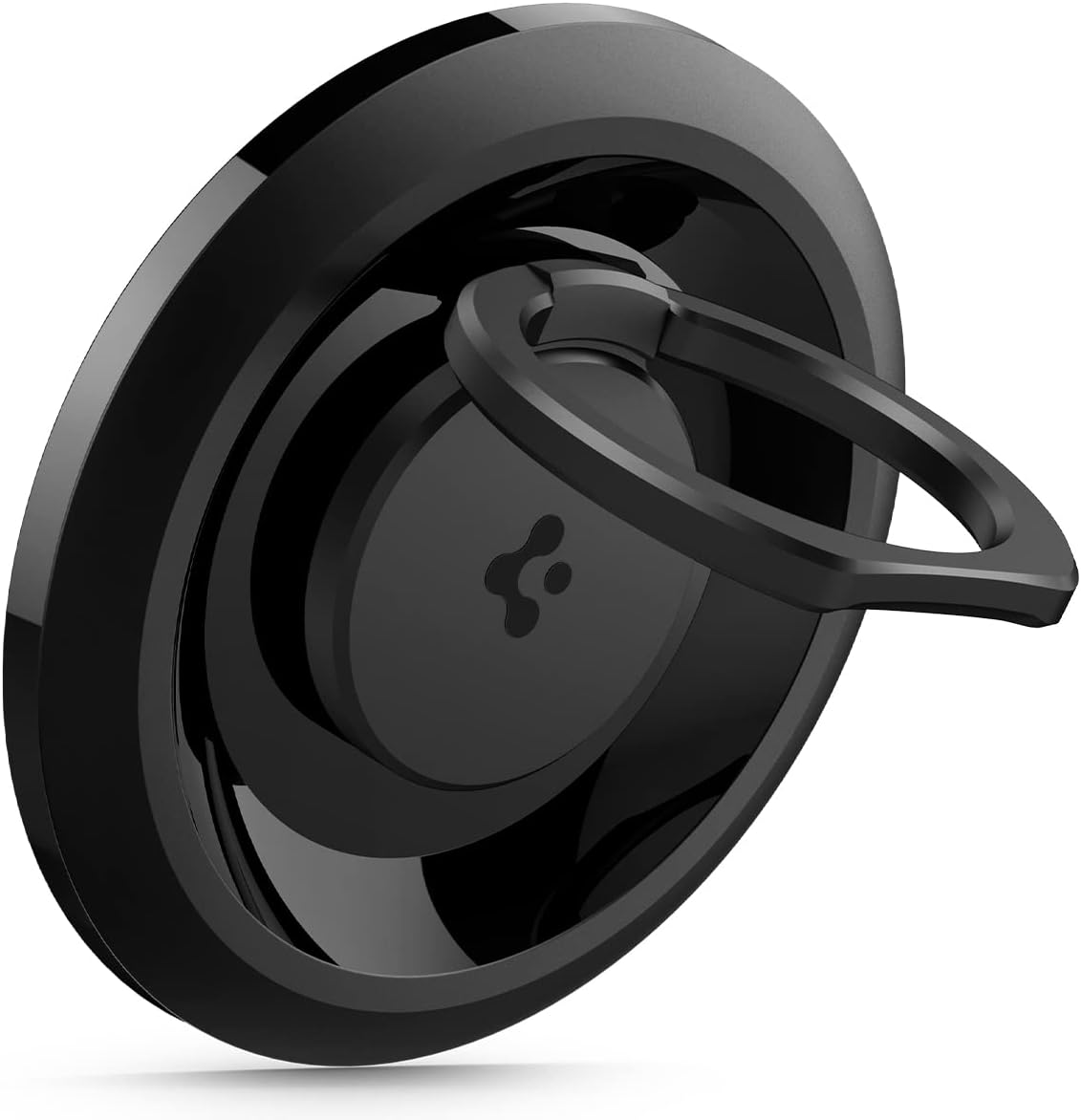 Spigen O-Mag Magnetic Phone Holder for MagSafe, 360 Rotating Phone Grip Complatible with iPhone 16, 16 Pro, 16 Plus, 16 Pro Max, and iPhone 15,14,13,12 Models - Black