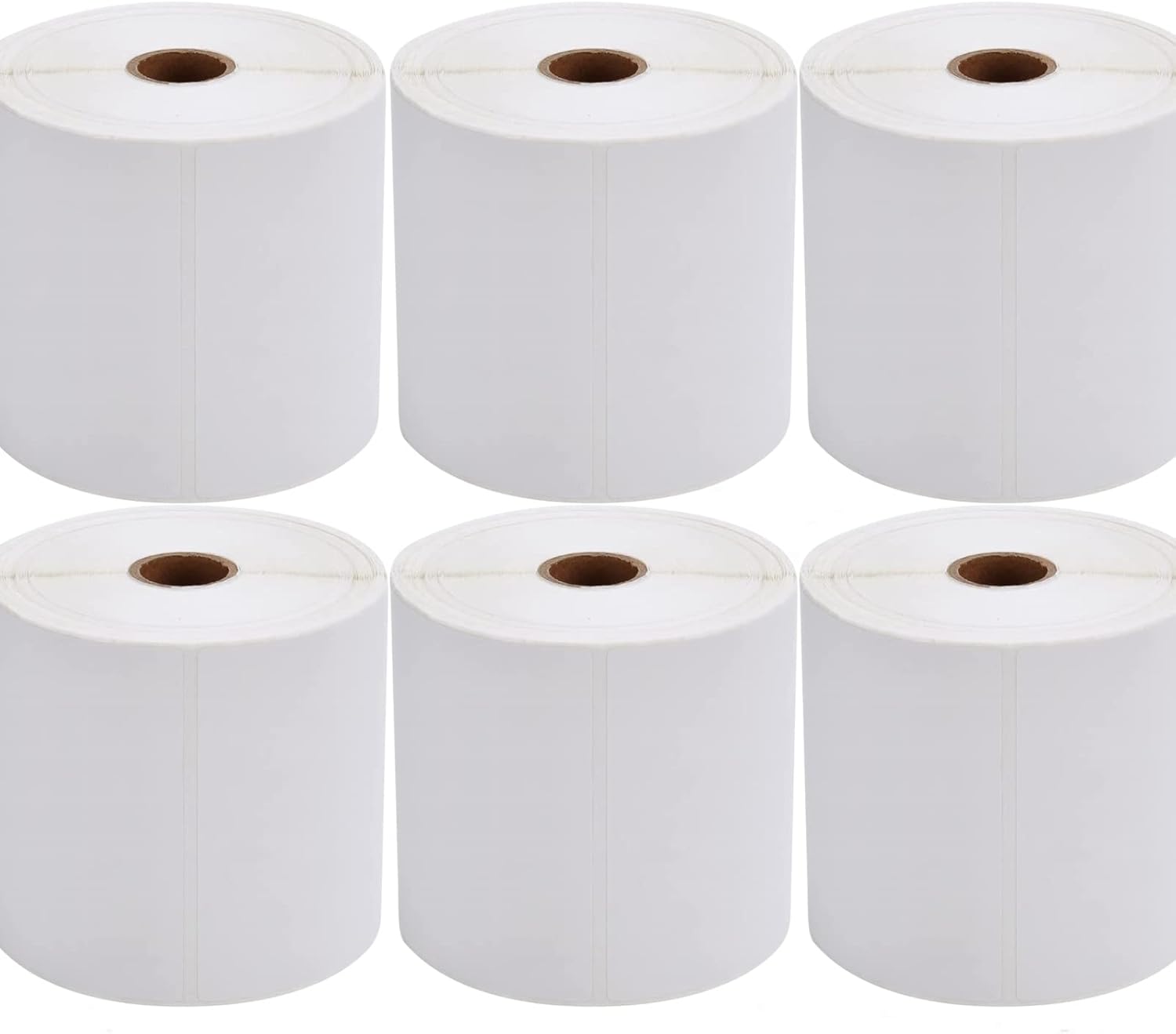 9527 Product 4x6 Direct Thermal Shipping Labels for Zebra 2844 ZP-450 ZP-500 ZP-505,Blank,450 Labels/Roll, 1" Core,Total 6 Rolls