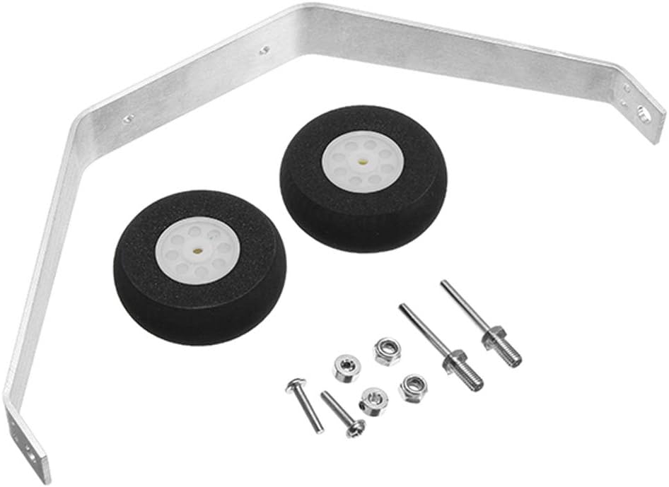 1 Set Aluminum 25-40 Class Landing Gear Wheel Kit DIY Parts for RC Airplane Jet