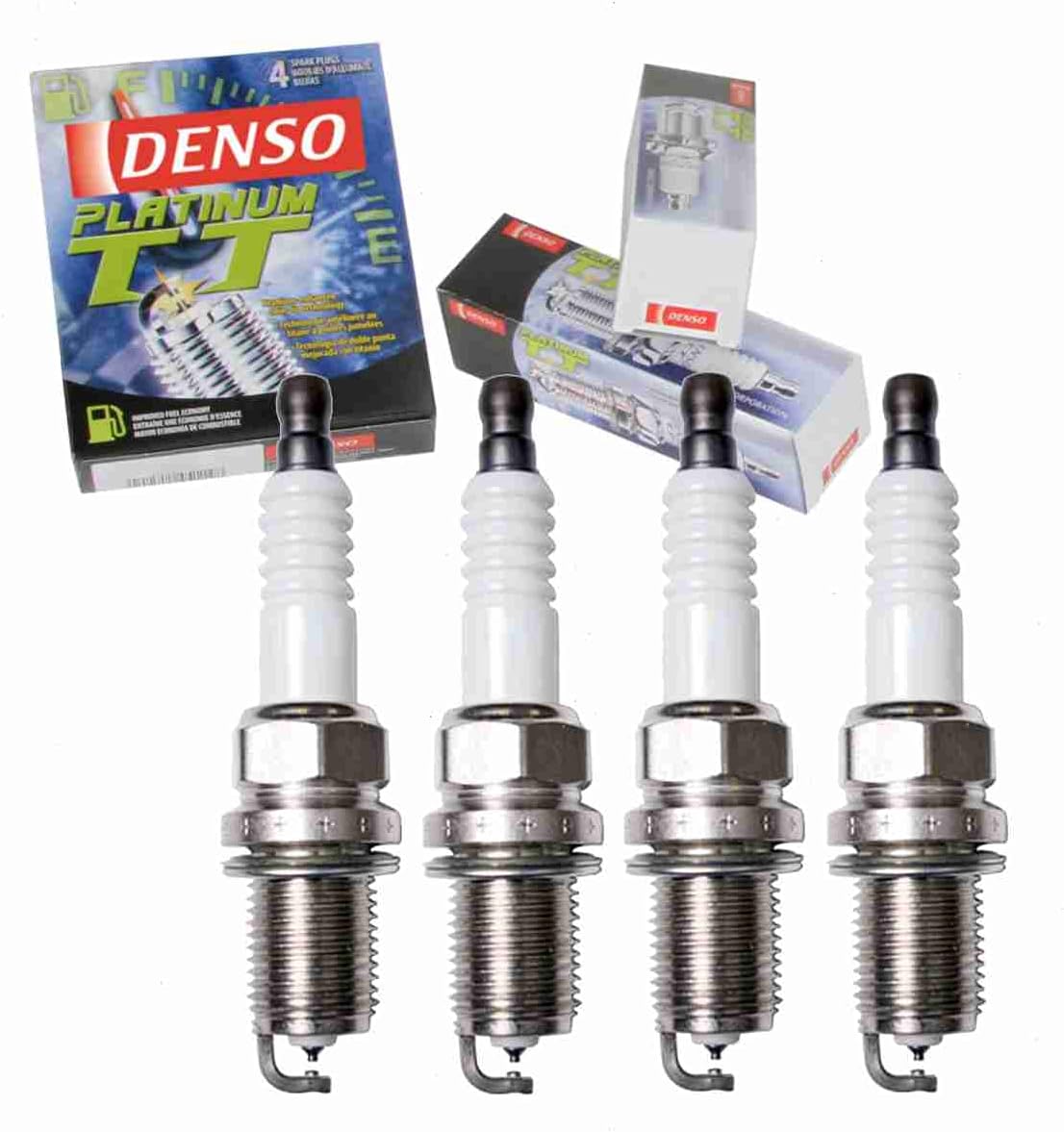4 pc DENSO Platinum TT Spark Plugs for Toyota Corolla 1993-2008