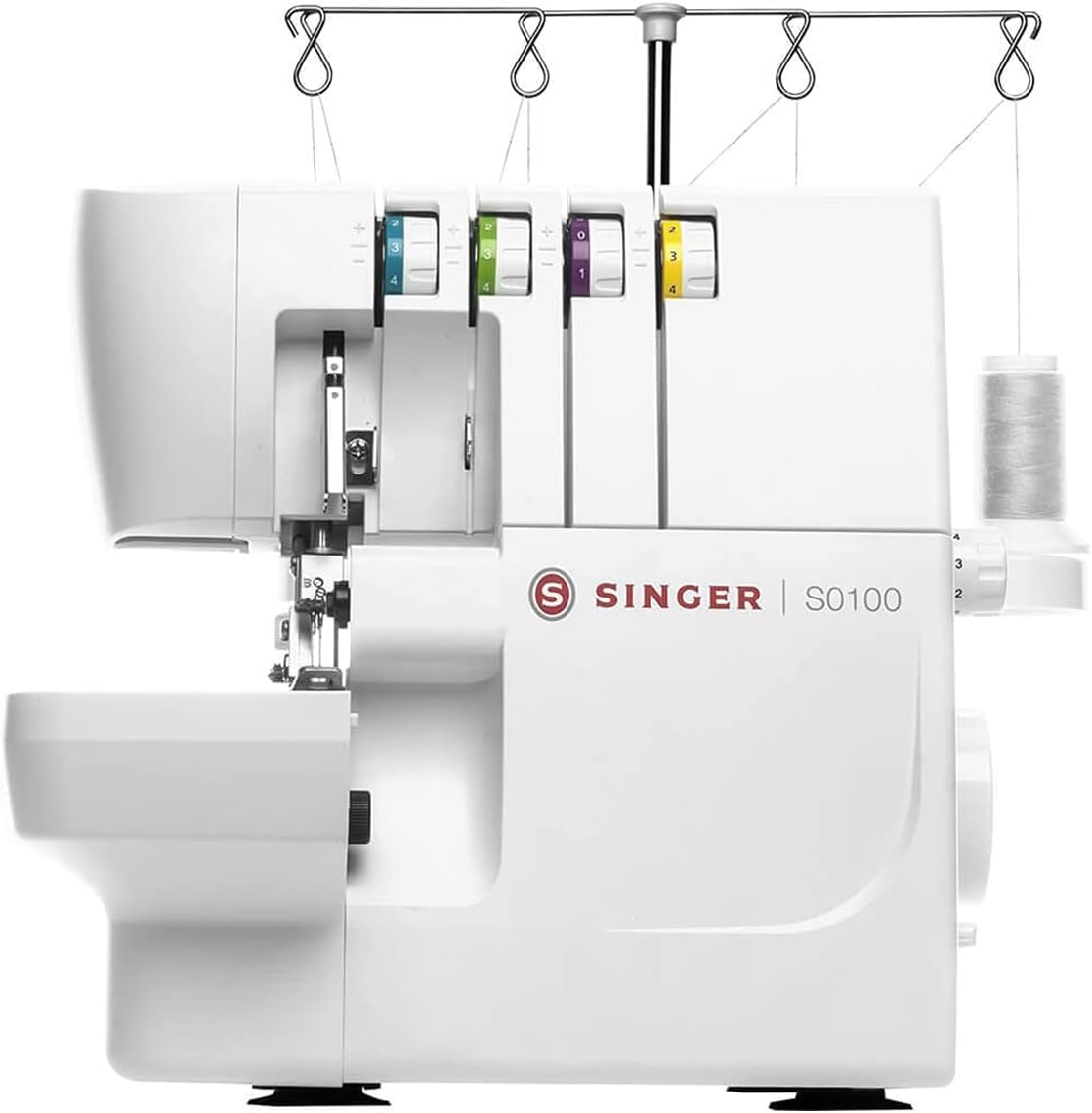 SINGER® S0100 High Speed Serger Overlock Machine, 2-3-4 Thread Capability