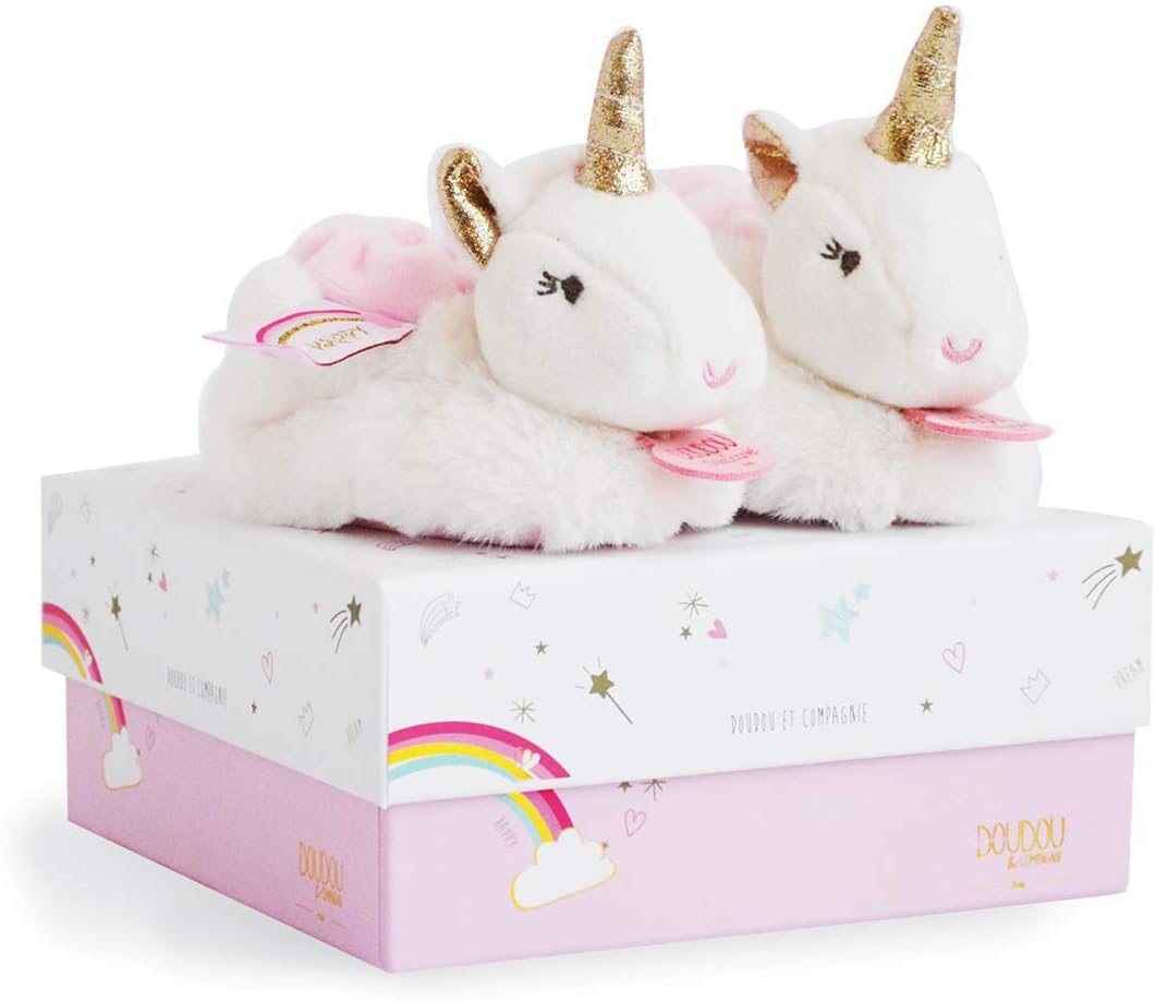Dou Dou et Compagnie Unicorn - Booties with Rattle - 6-12 Months