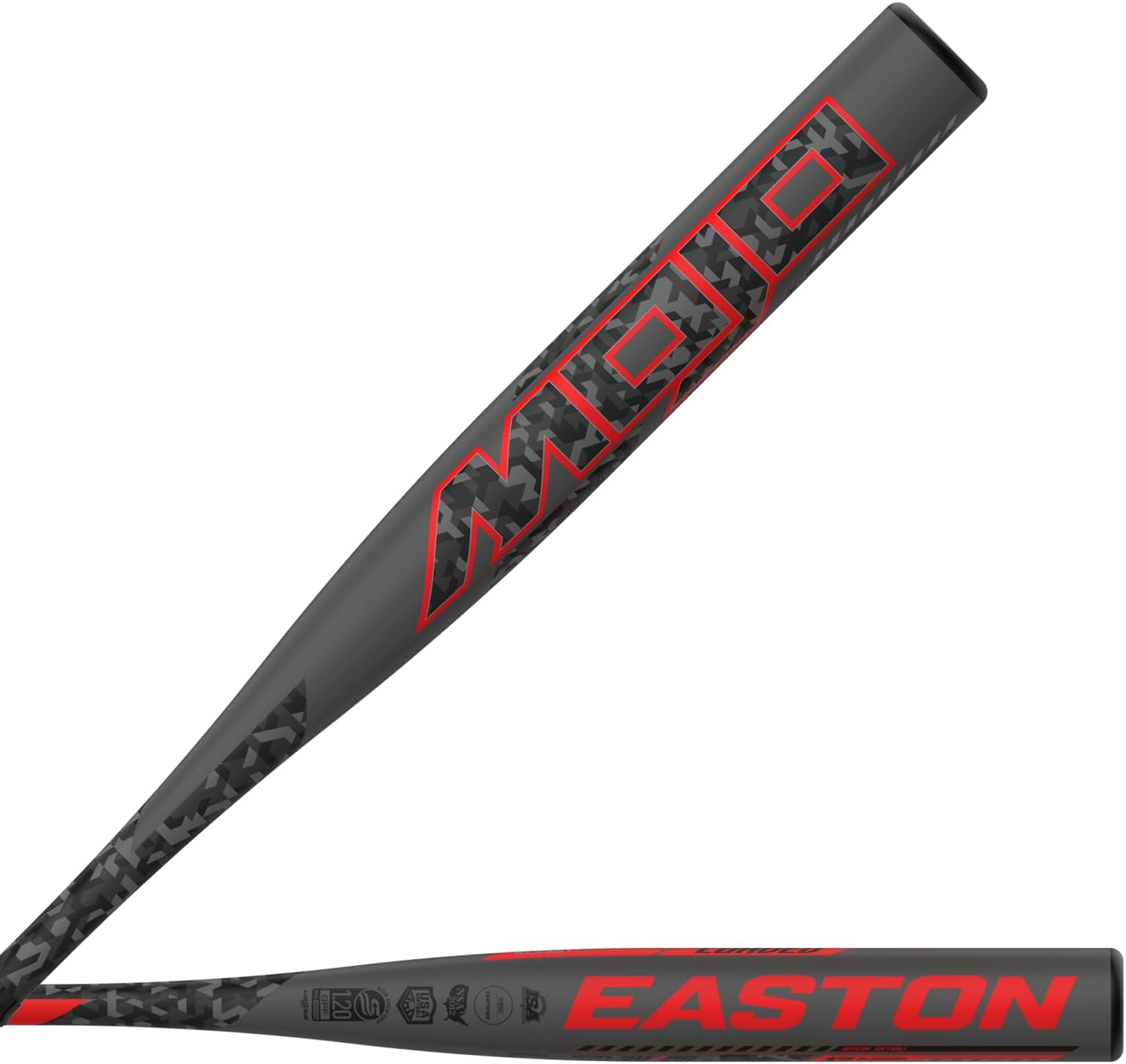 Easton MOJO Slowpitch Softball Bat, Power Loaded, 12 in Barrel, Approved for All Fields
