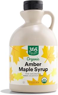 365 by Whole Foods Market, Organic Grade A Amber Maple Syrup, 32 Fl Oz