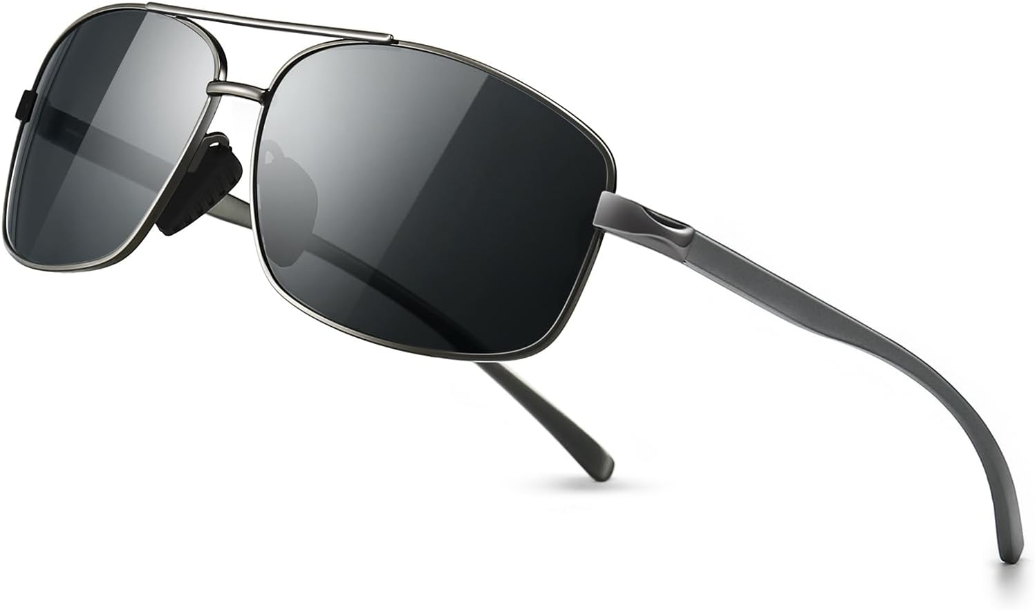SUNGAIT Lightweight Rectangular Polarized Sunglasses Man UV400 Protection