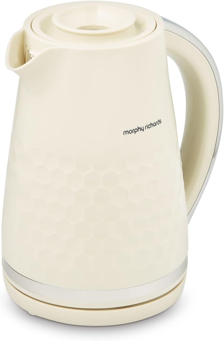 Morphy Richards Hive Kettle, 1.5L, Easy Fill System, Enhanced Waterspout, 3KW Rapid Boil, 360 Degree Base, Limescale Filter, Water Viewing Window, Cream, 108272