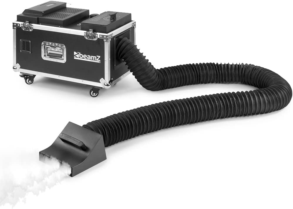 beamz LF1500 Professional Low Fog Machine - High-Output Low Lying Level Smoke Effect for Stage Events, DJ Parties, Weddings and Theatrical Performances