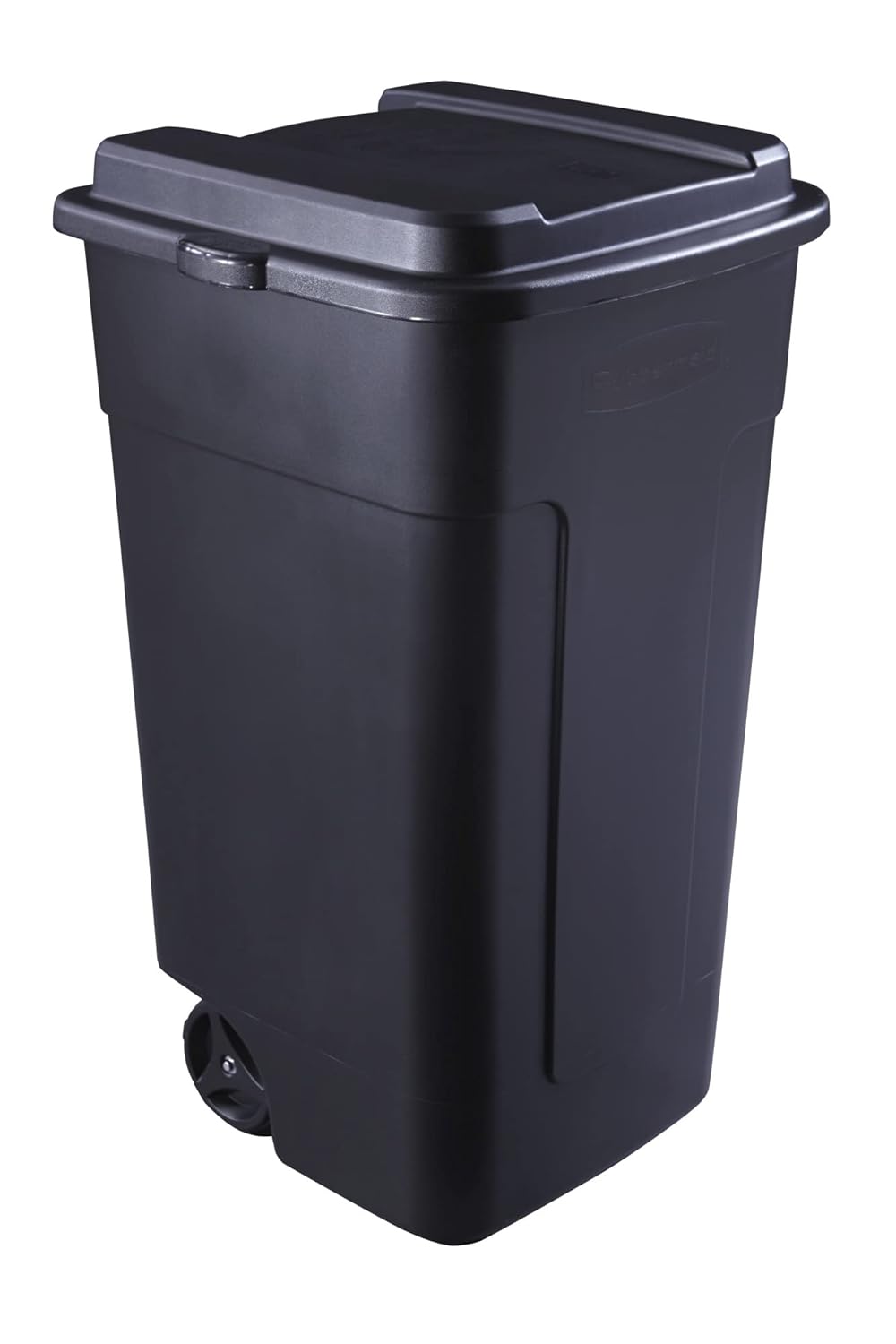 50 gal Roughneck Wheeled Plastic Garage Trash Can, Black