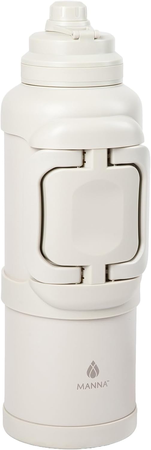 Manna Titan Stainless Steel Vacuum Insulated Gallon Jug - 4L - Warm Grey Powder Coat