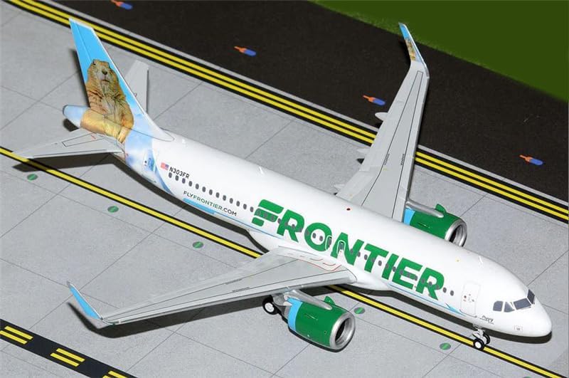 ACE HOBBY for GeminiJets for Frontier Airlines for Airbus A320neo N303FR Marmot 1:200 Aircraft Pre-Built Model