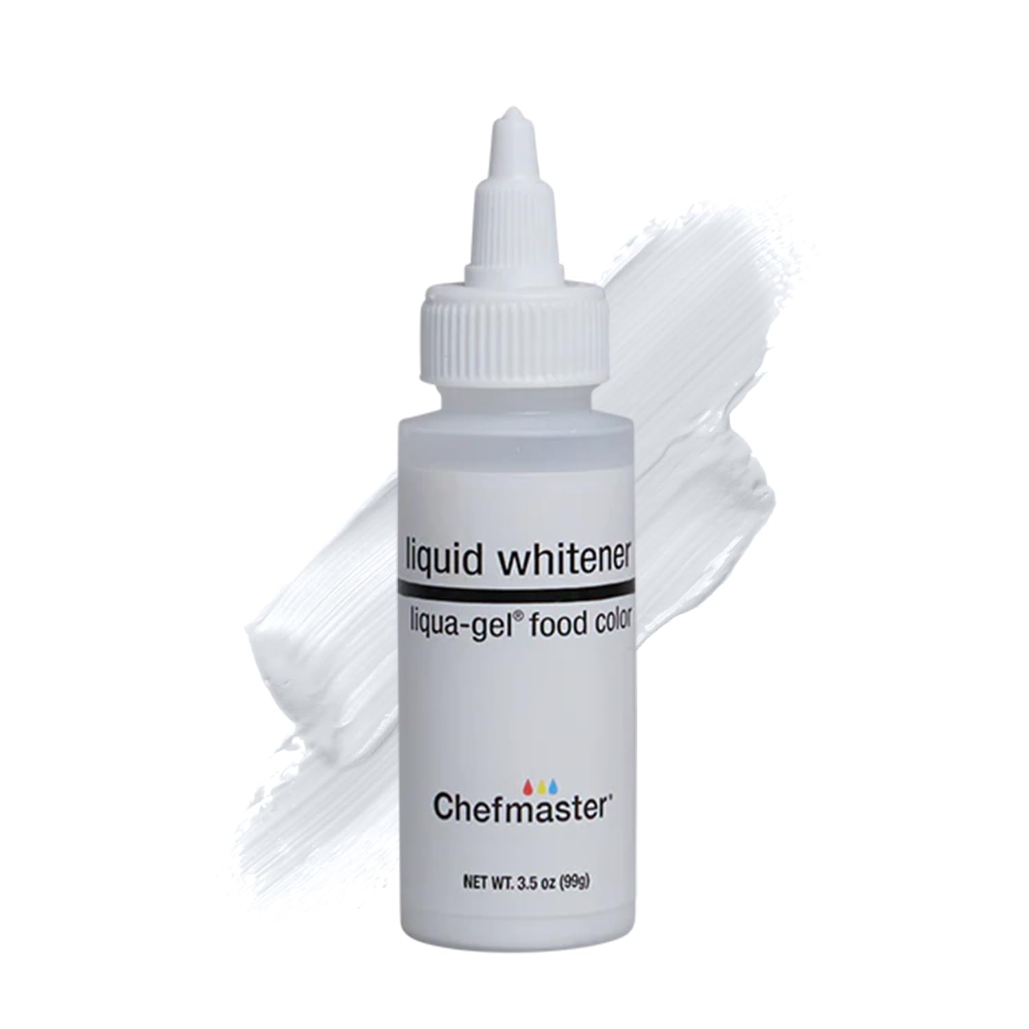 Chefmaster Liquid Whitener Liqua -Gel Food Coloring | Brighter Whites & Pastels | Professional-Grade Dye | Fade-Resistant