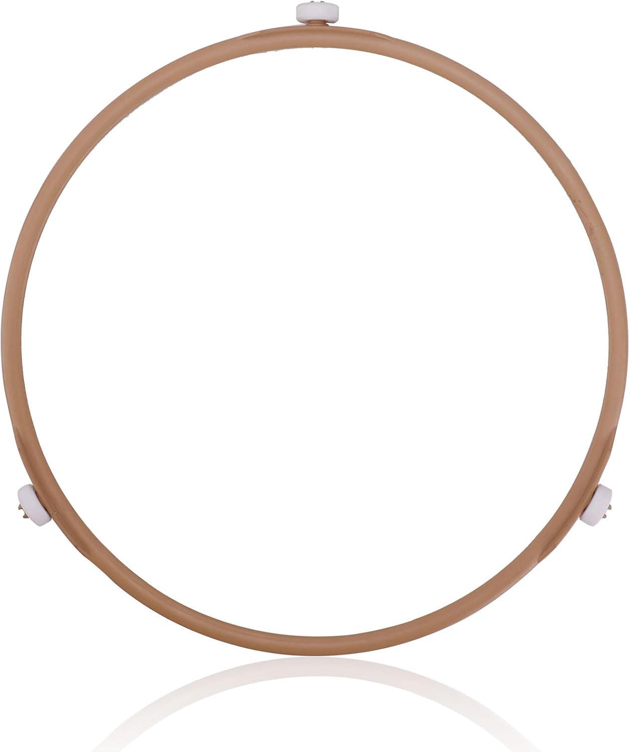 Microwave Turntable Ring, 8.74 Inch OD Rotating Inner Ring Spinner with 15mm Rollers Durable Plastic Microwave Oven Glass Plate Tray Support Holder Perfect Replacement Parts