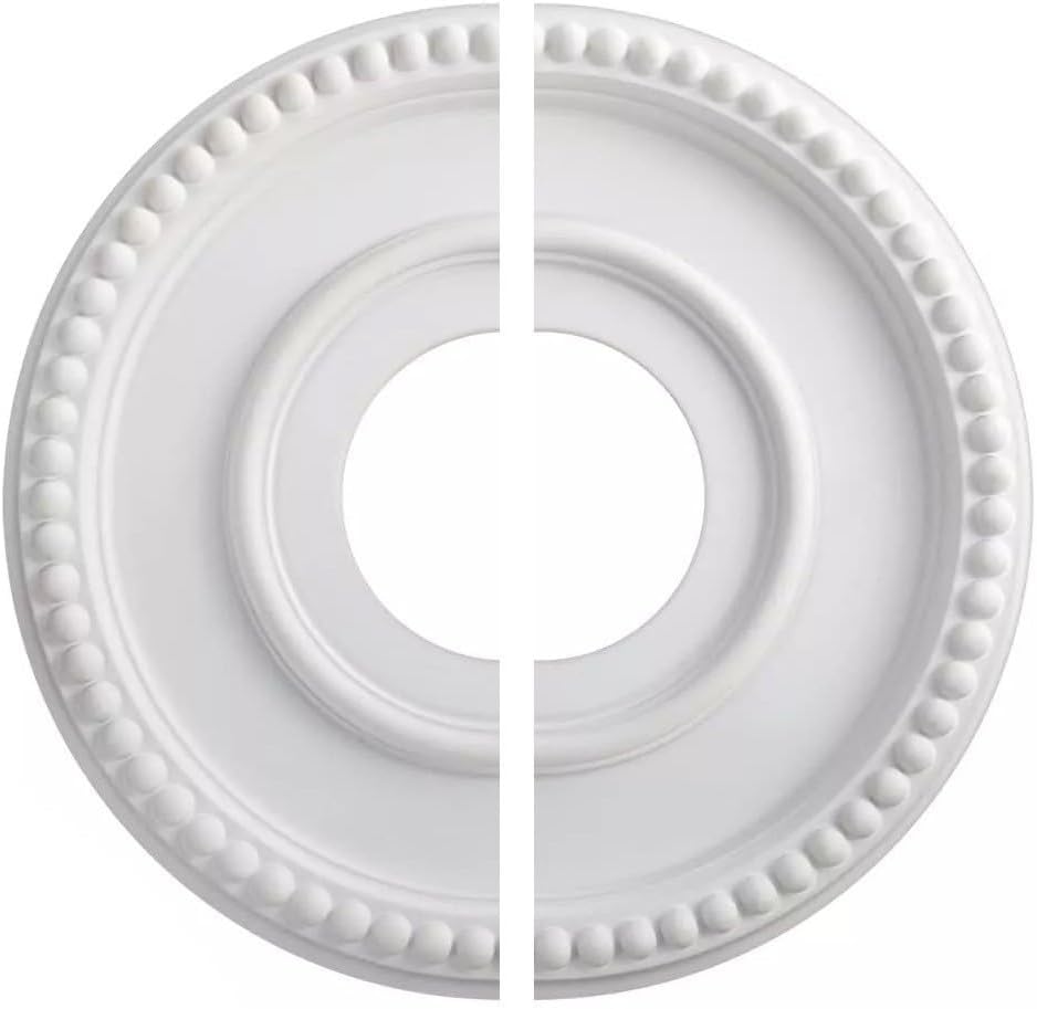 Lightweight Round Decorative Ceiling Medallion Plate For Fixtures Stylish Home Decor