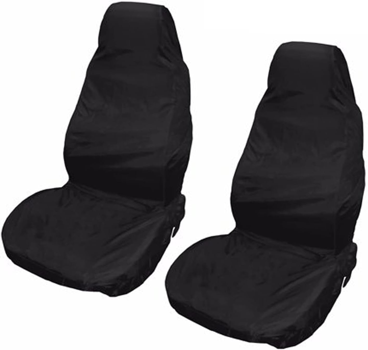 CICMOD Car Seat Cover Universal Waterproof Black Seat Protector Pack of 2