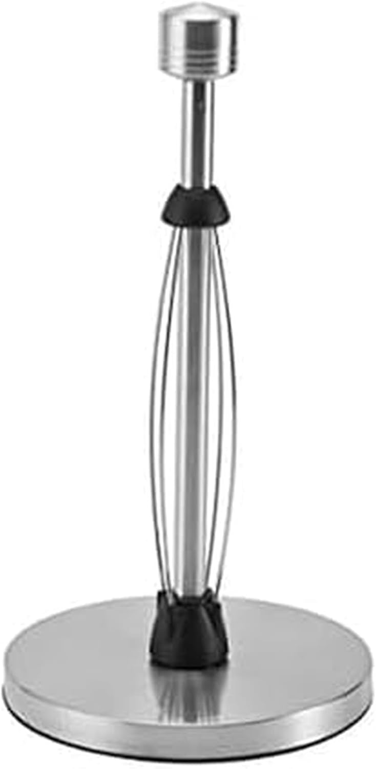 Kamenstein Perfect Tear Low Profile Stainless Steel Countertop Paper Towel Holder, One Handed Pull, No Unraveling, Weighted Base to Prevent Tipping, 13 Inch