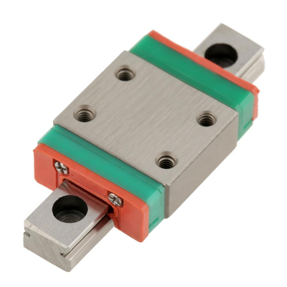 Mini Linear Slide, LWL7B Miniature Bearing Steel Linear Rail Guide Linear Slide Rail 7mm Width with Slide Block (40MM)