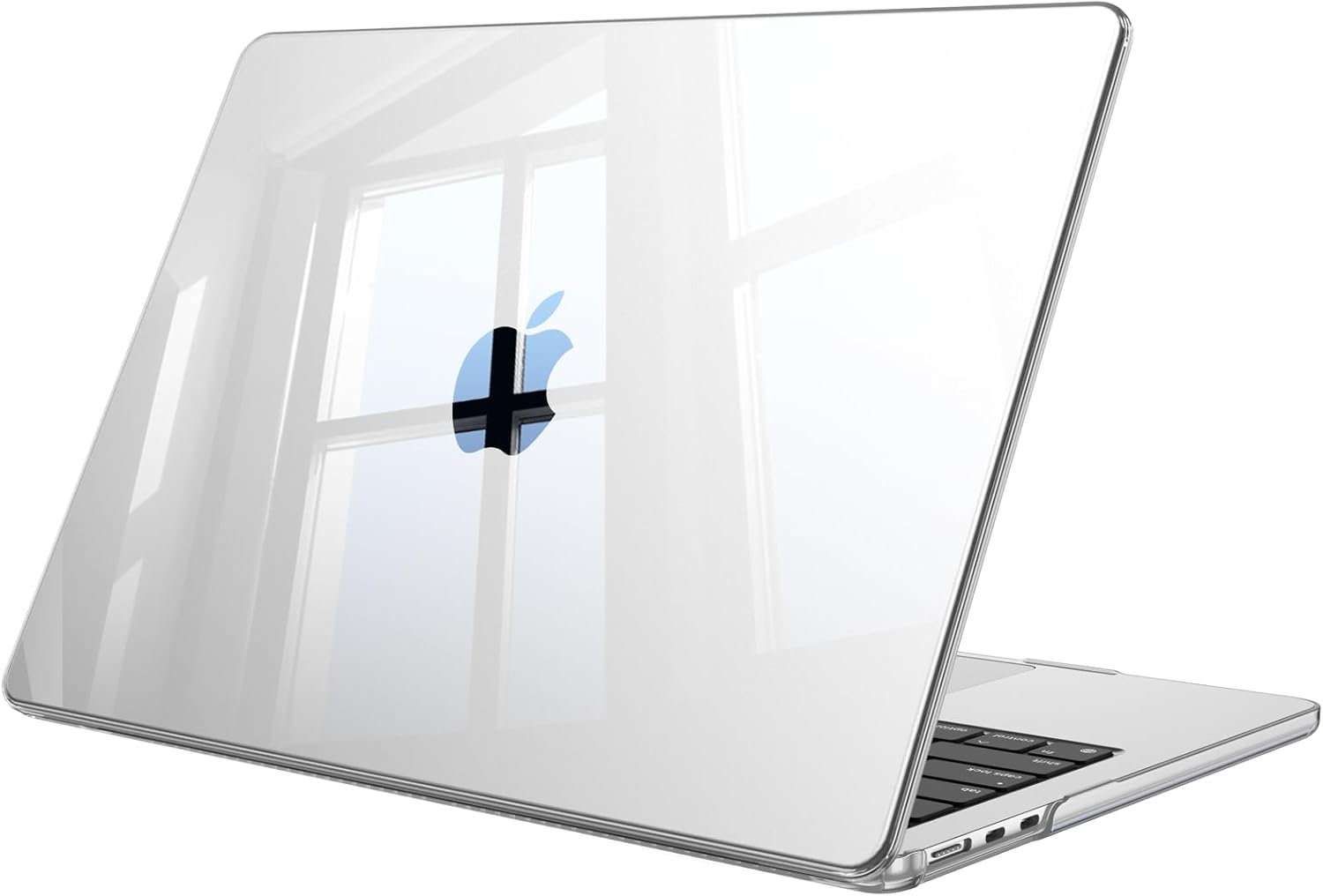 Fintie Case for MacBook Air 13.6 Inch A3240 A3113 A2681 (2022 2023 2024 2025 Release) - Protective Snap On Hard Shell Cover for MacBook Air 13 Inch M2 M3 M4 Chip (Crystal Clear)